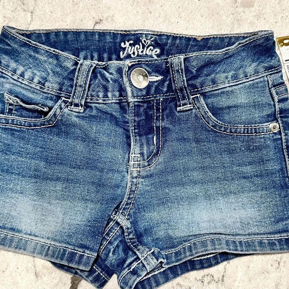 Justice Classic Blue Jean Shorts